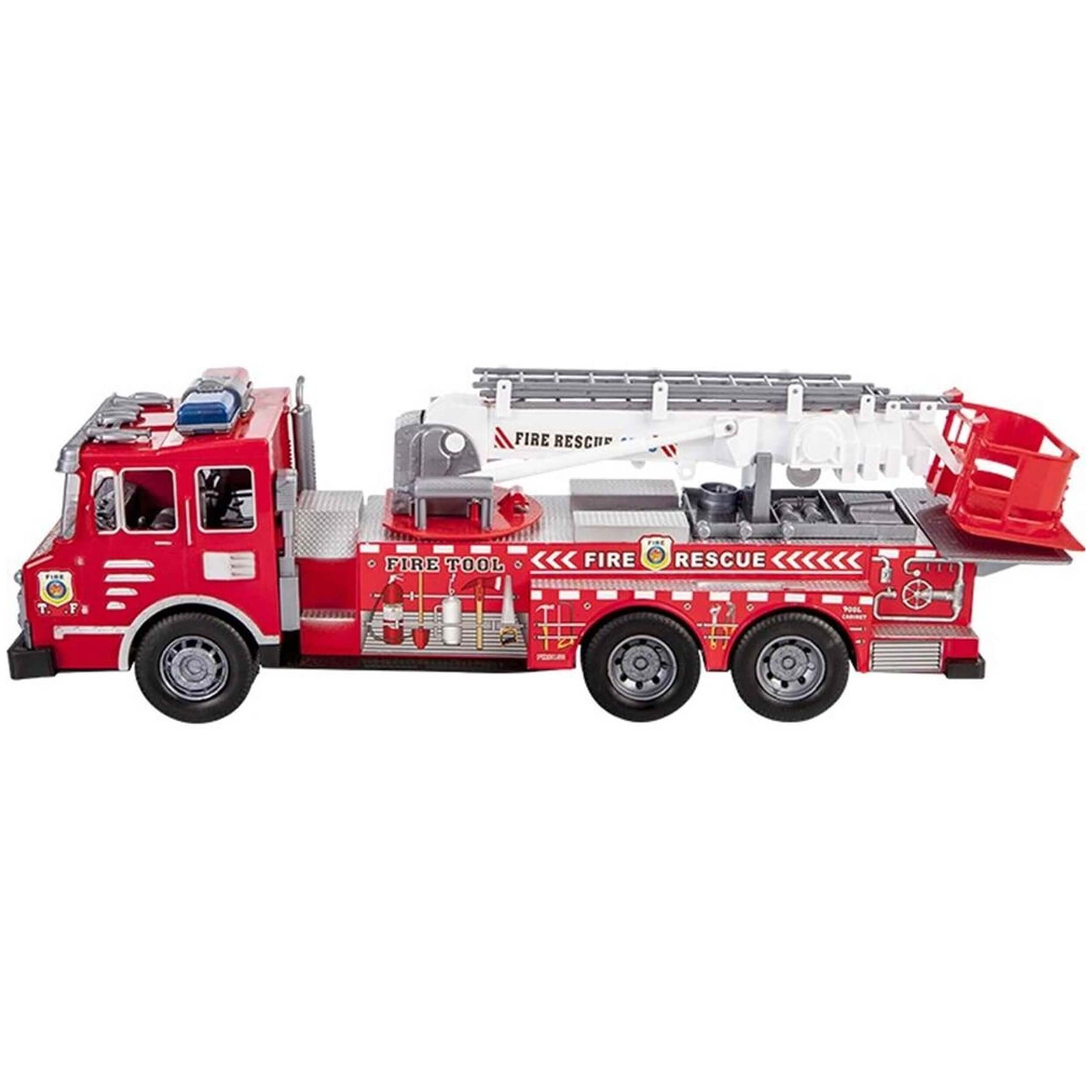 Juego Clásico Para Niños De 3 + Años Toy Planet Set Vehículos Brigada De Bomberos,Incluye Casco