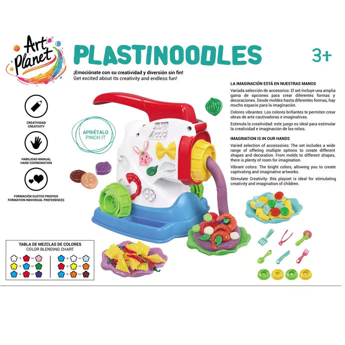 Construcciones Y Puzzles Toy Planet Plastinoodles varios colores para niños