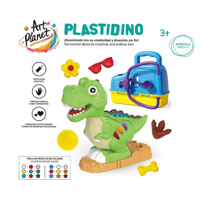 Construcciones Y Puzzles Toy Planet Plastidino Platilina multicolor para niños