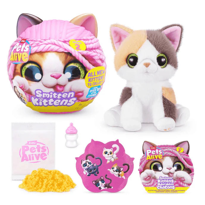 Muñecas Y Peluches Zuru Pets Alive-Smitten Kittens-Series 2 multicolor para niños