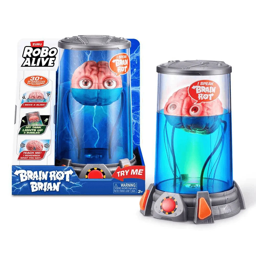 Figuras Y Minimundos Toy Planet Robo Alive Brain Series 1 Brain Rot multicolor para niños