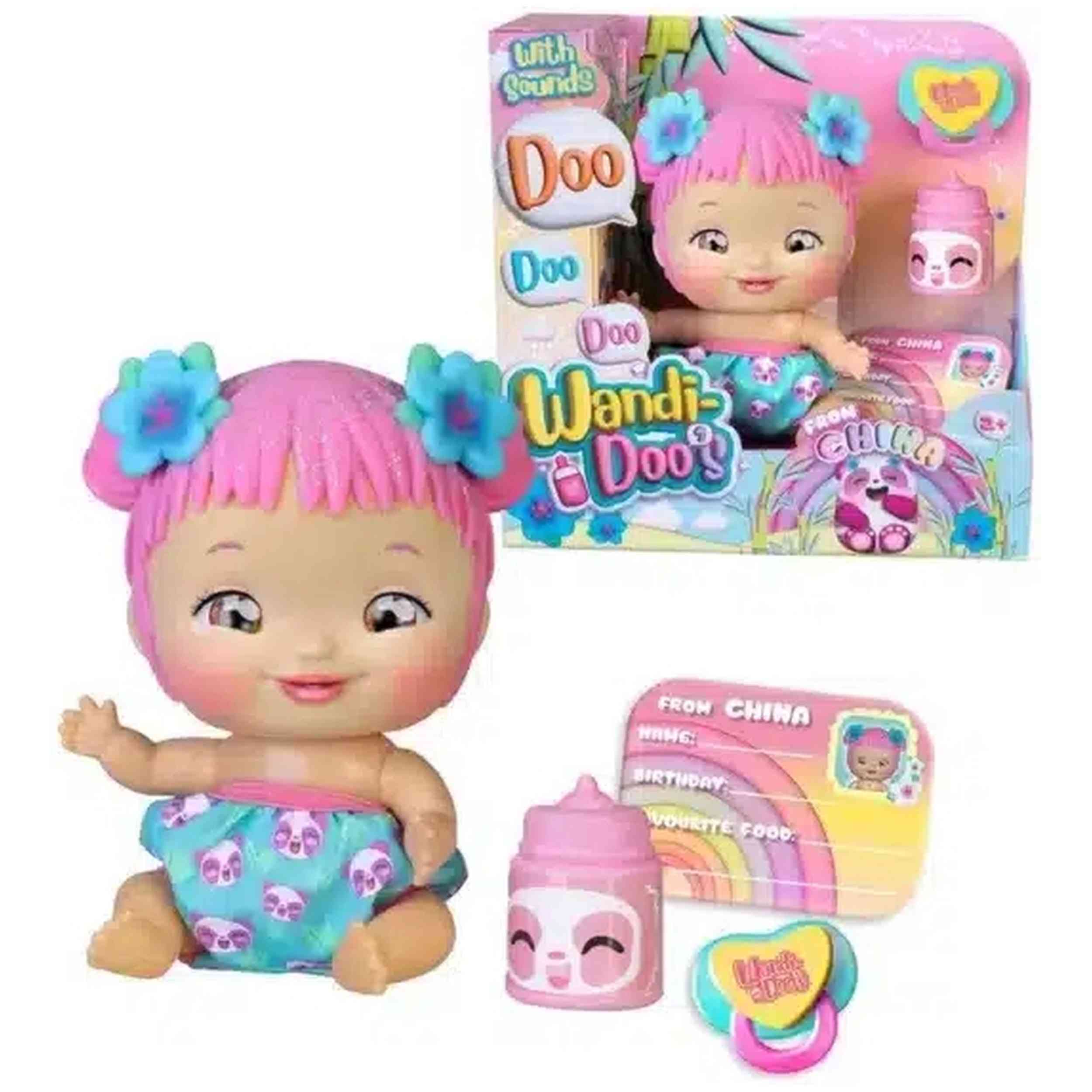 Muñeca Para Niños De 2 + Años Famosa Sonidos Lindos Doo Doo Wandi-Doo´S Desde China