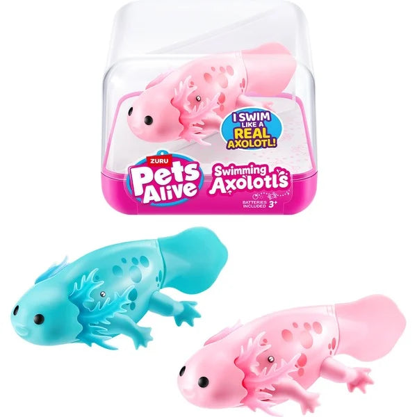Figuras Y Minimundos Toy Planet Pets Alive Axolote Mascota Acuática De Zuru-Colores Surtidos multicolor para niños