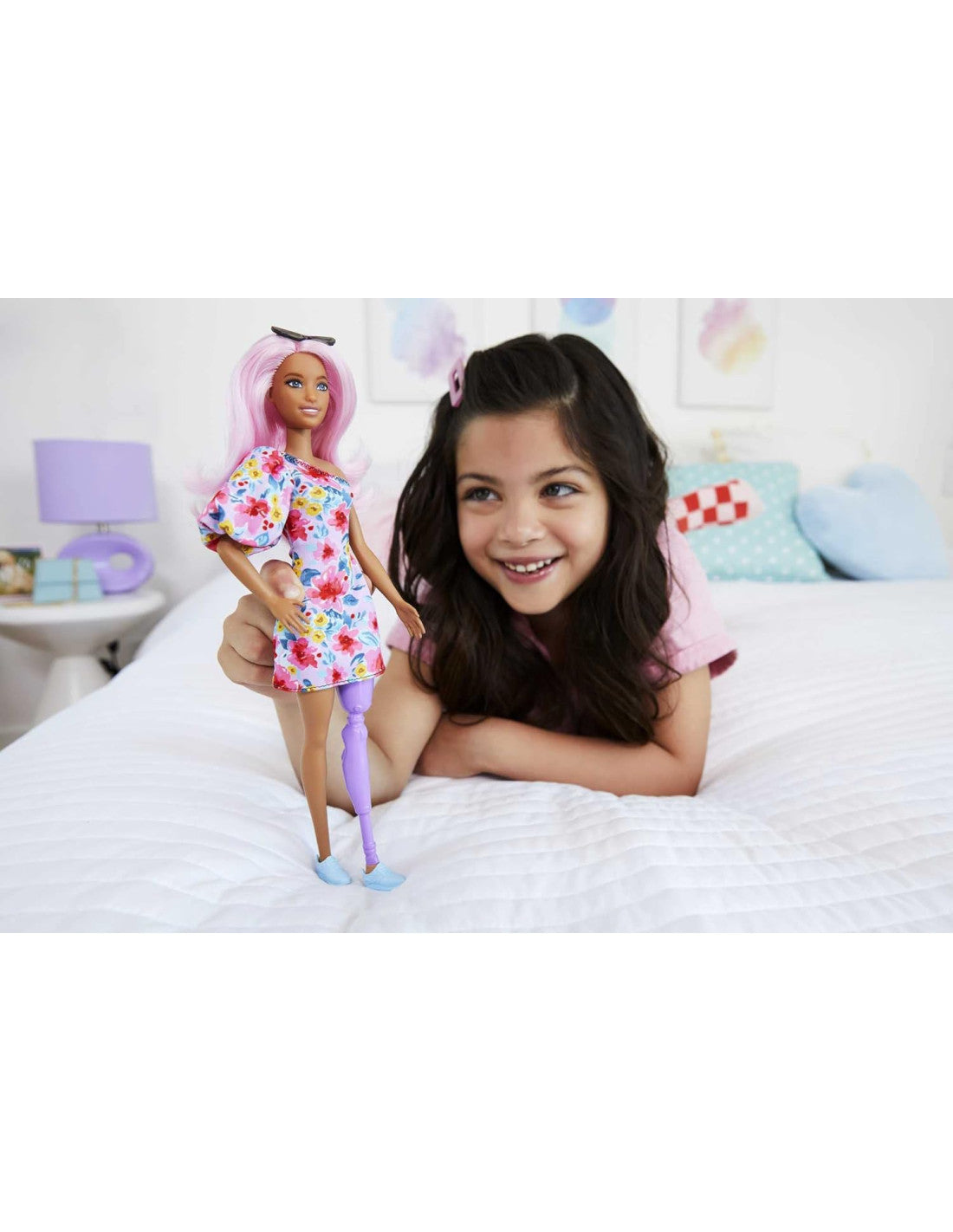 Muñecas Y Peluches Valuvi Barbie Fashionista Vestido Floral Un Hom multicolor para niños