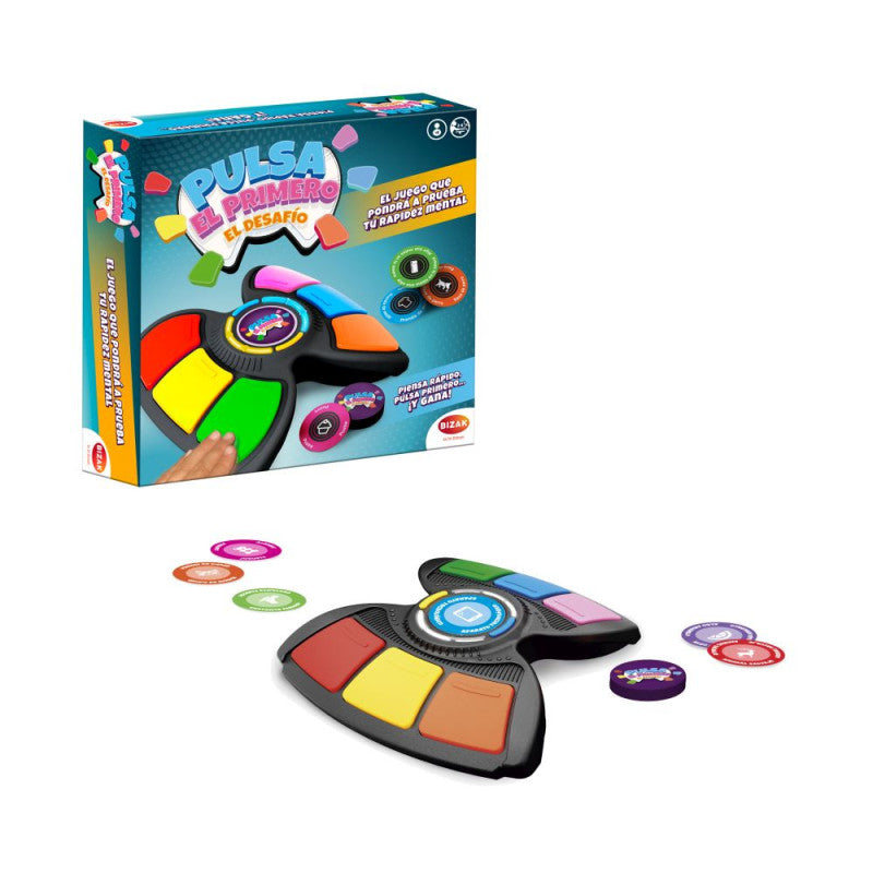 Juegos De Mesa Bizak Pulsa El Primero El Desafío multicolor para niños