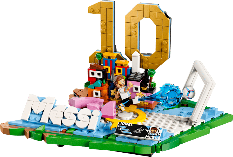Construcciones Y Puzzles Lego Lionel Messi: Fenómenos Del Fútbol multicolor para niños