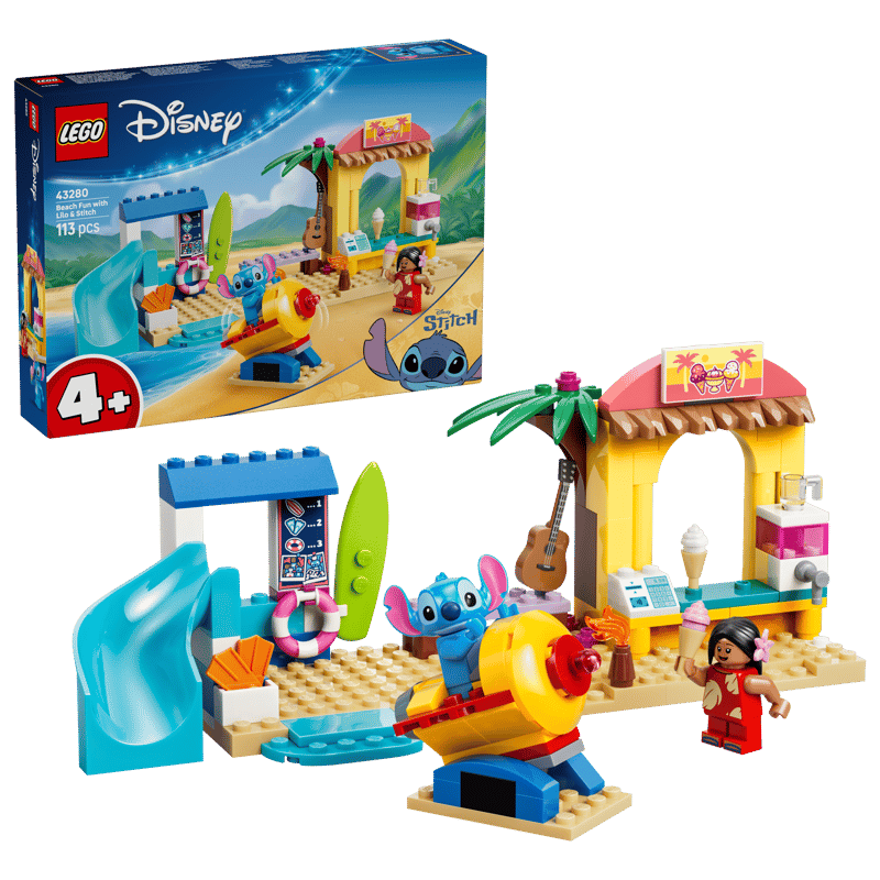 Construcciones Y Puzzles Lego Lego Disney Stitch - Diversión En La Playa Con Lilo multicolor para niños