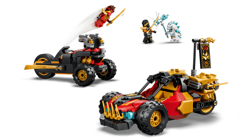 Construcciones Y Puzzles Lego Lego Ninjago - Vehículos Combinables De Kai Y Cole multicolor para niños