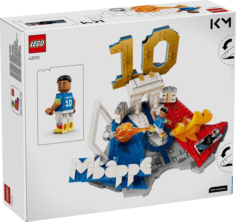 Construcciones Y Puzzles Lego Kylian Mbappé: Fenómenos Del Fútbol multicolor para niños