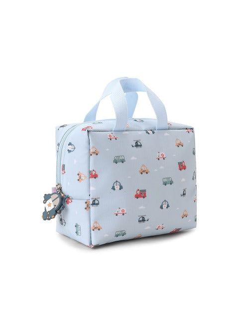 Para Comer Tutete Bolsa Merienda Térmica City Cars azul para niños