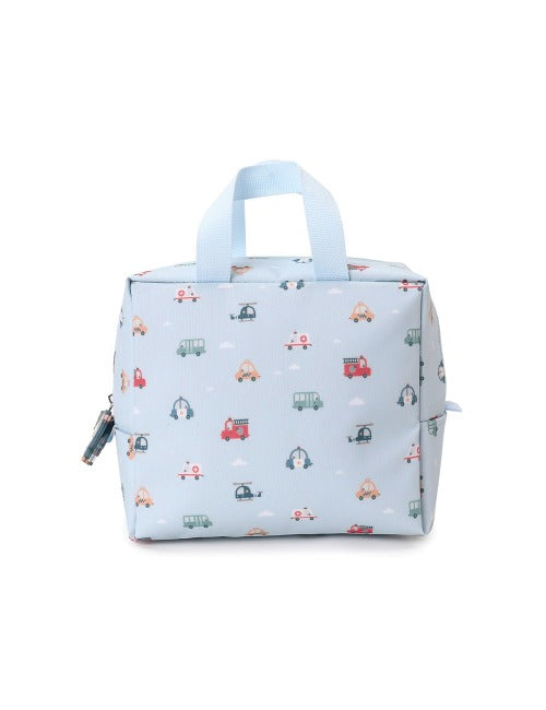 Para Comer Tutete Bolsa Merienda Térmica City Cars azul para niños