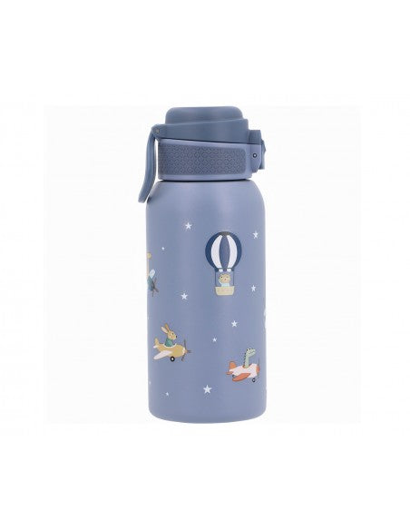 Para Comer Tutete Botella De Acero Con Pajita Planes azul para niños