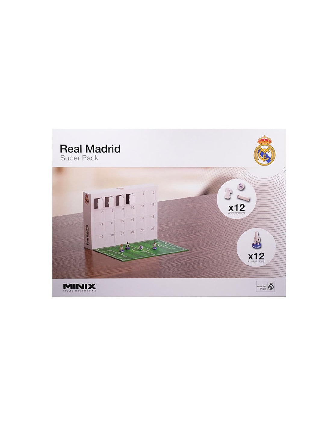 Juegos De Mesa Bandai Minix Super Pack Real Madrid 24 Sorpresas multicolor para niños