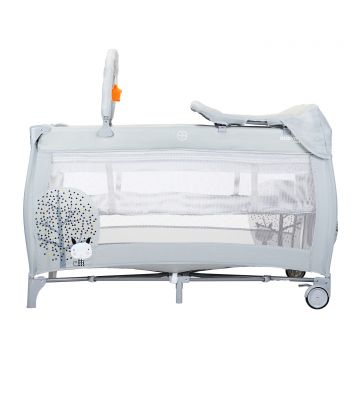 En Casa Asalvo Cuna De Viaje Con Cambiador Nórdica gris para bebe