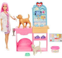Muñecas Y Peluches Mattel Games Barbie You Can Be Anything Clinica Veterinaria multicolor para niños