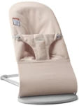 En Casa Babybjorn Hamaca Bliss Tejido Woven Chasis Gris Claro Light Pink Tejido Melange rosa para bebe
