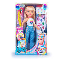 Muñecas Y Peluches Famosa Nancy Mechas De Color multicolor para niños