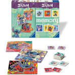 Construcciones Y Puzzles Ravensburger Multipack Memory + 3 Puzzles 25-36-49 Piezas Disney Stitch multicolor para niños