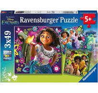 Construcciones Y Puzzles Ravensburger 3 Puzzles 49 Piezas Disney Encanto multicolor para niños