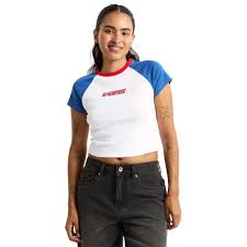 Camiseta Vans Clare Baby Tee multicolor para mujer