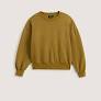 Sudadera Vans Retro Crew Burnt Gold verde para mujer