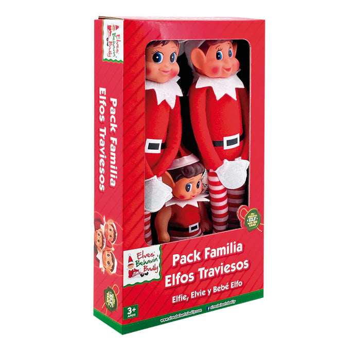 Muñecas Y Peluches Toy Planet Exclusiva Tp Set Familia Elfo+Elfa+Bebe rojo para niños