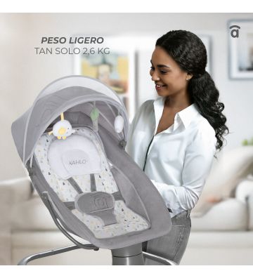 En Casa Asalvo Hamaca Musical Evolutiva Kahlo Triangles gris para bebe