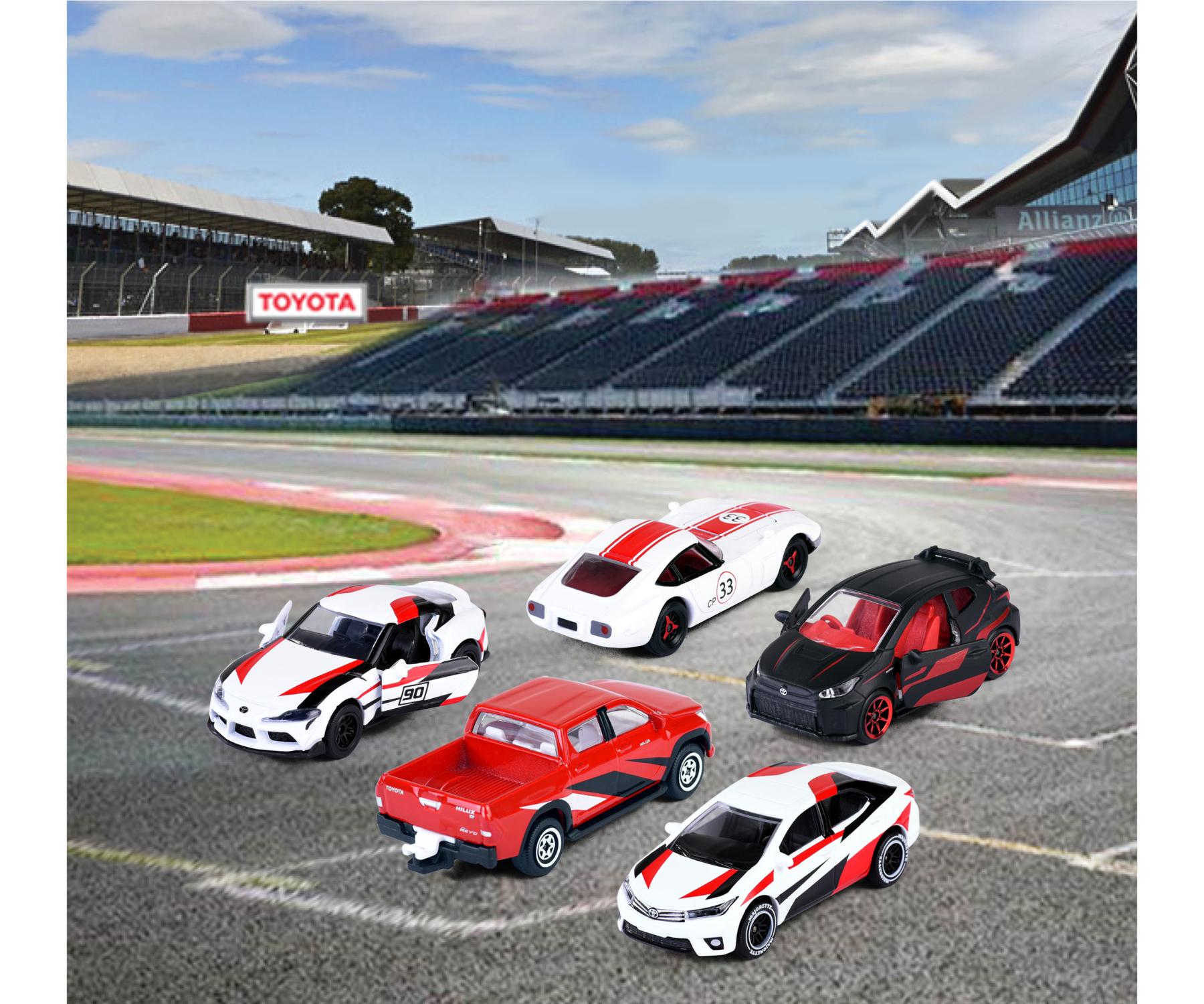 Vehículos Y Radiocontrol Simba Majorette Toyota Racing Giftpack 5 varios colores para niños