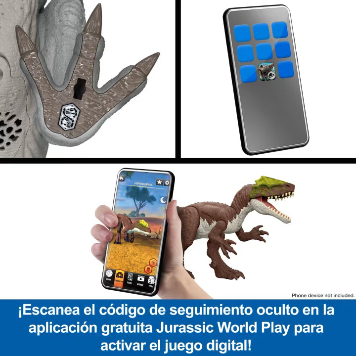 Figuras Y Minimundos Mattel Games Jurassic World Dinosaurio De Juguete Carnotaurus multicolor para niños