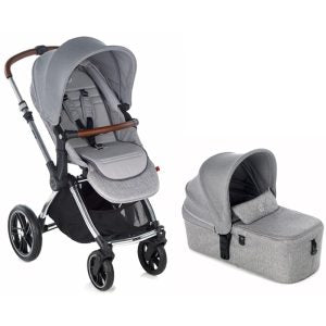 Paseo Jané Coche Jané Dúo Kawai + Capazo Micro Gris multicolor para bebe