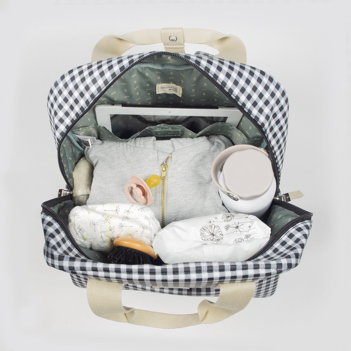 Paseo Walking Mum Mochila Bebé I Love Vichy Black negro para bebe