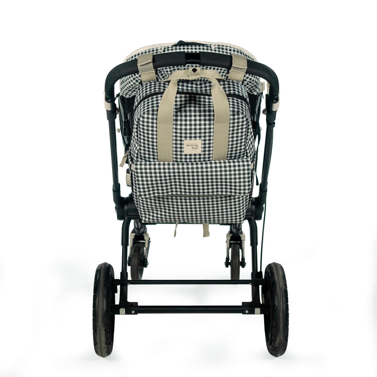 Paseo Walking Mum Mochila Bebé I Love Vichy Black negro para bebe