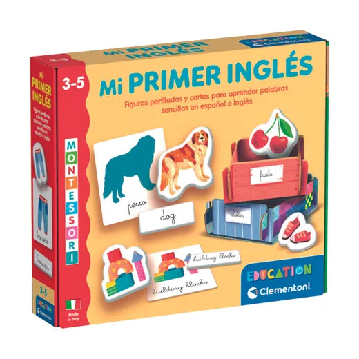 Juegos De Mesa Clementoni Education Montessori - Mi Primer Inglés multicolor para niños