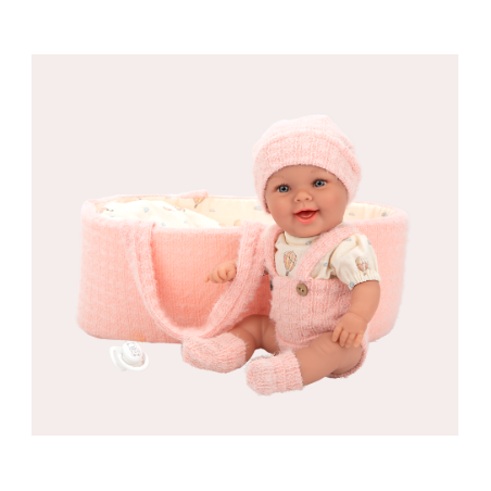 Muñecas Y Peluches Muñecas Arias Elegance 33 Cm Gadi Rosa C/Capazo En Bol multicolor para niños