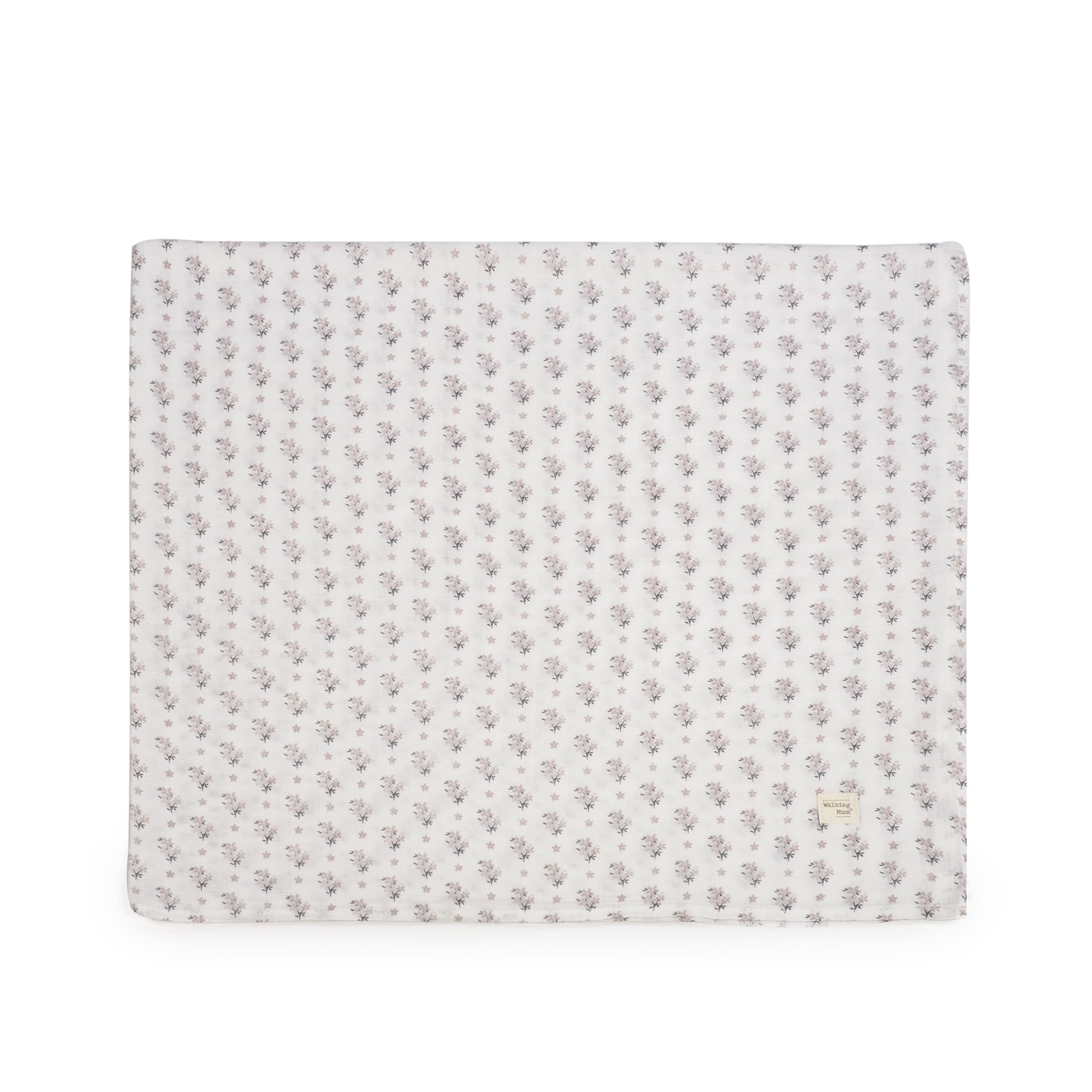 Paseo Walking Mum Muselina Bambú Botton Flores beige para bebe