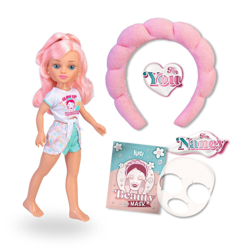 Muñecas Y Peluches Famosa Nancy Glow Up Beauty - Con Accesorios Para Ti multicolor para niños