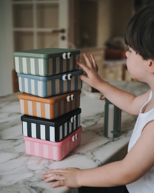 Para Comer Tutete Noui Noui - Caja De Almuerzo Infantil Con 3 Bandejas Extraíbles Green verde para niños