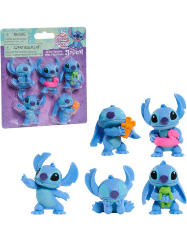 Figuras Y Minimundos Just Play Disney Stitch - Pack 5 Mini Figuras multicolor para niños