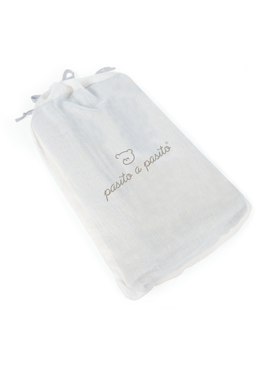 Paseo Pasito A Pasito Manta Punto Bebé Tricot Blue azul para bebe