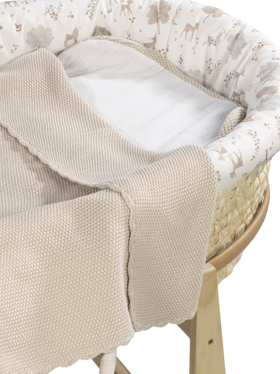 Paseo Pasito A Pasito Manta Punto Bebé Tricot Beige beige para bebe