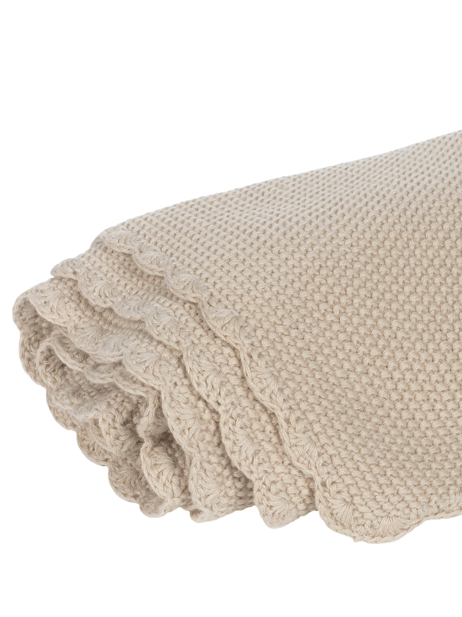 Paseo Pasito A Pasito Manta Punto Bebé Tricot Beige beige para bebe