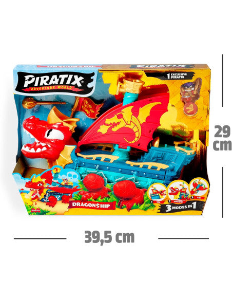Figuras Y Minimundos Magic Box Piratix S - Dragon Ship 1X2 (V.0) multicolor para niños