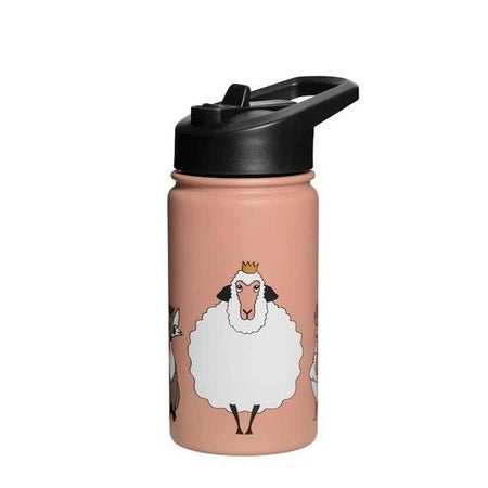 Para Comer Baby Livia Botella Isotérmica Con Pajita Teja rosa para niños