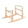 En Casa Cambrass Moises Palma Acolchado+Patas Madera Natural Plumeti rosa para bebe