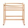 En Casa Cambrass Moises Palma Acolchado+Patas Madera Natural Plumeti rosa para bebe