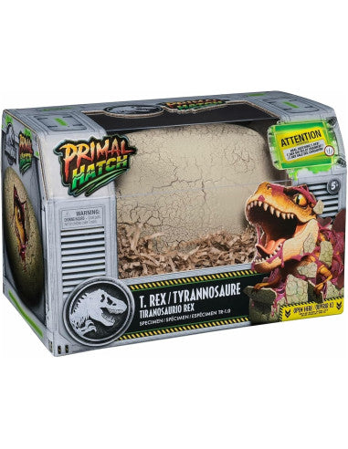 Figuras Y Minimundos Spin Master Jurassic World Primal Hatch-Tiranosaurio Rex Interactivo multicolor para niños