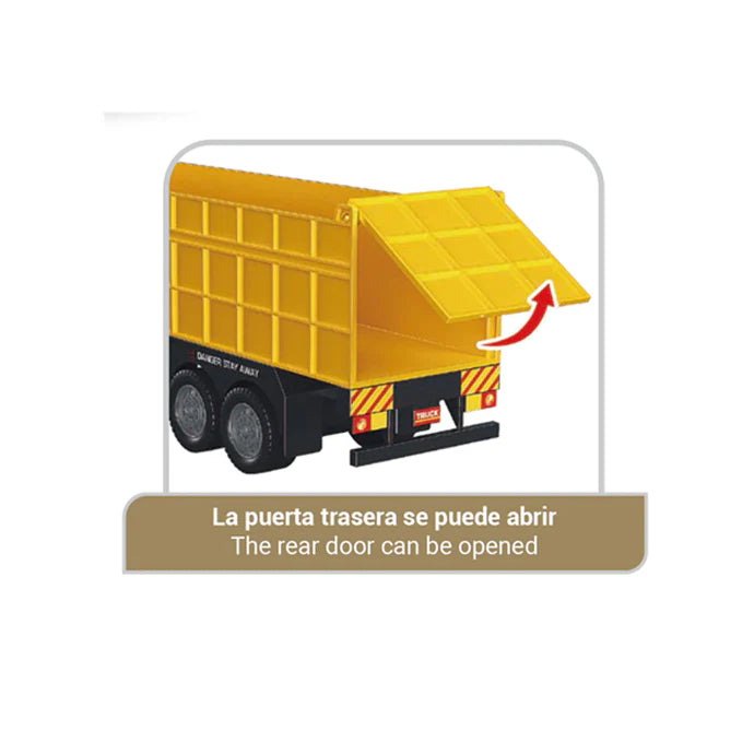 Electrónicos Toy Planet Camión Contenedor Fricción amarillo para niños