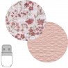 Paseo Cambrass Saco Capazo +Colchoneta Entretiempo Linen Rosa rosa para bebe