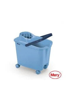 Set De Limpieza Mery Cubo Con Ruedas azul para