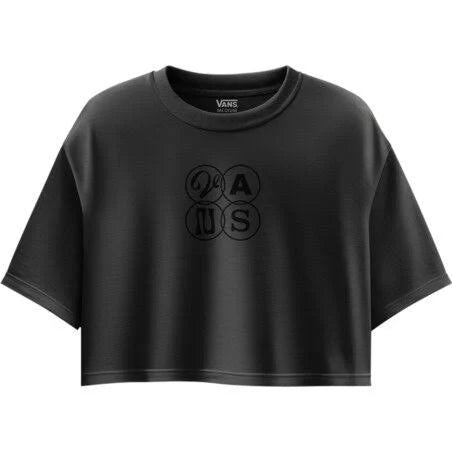 Camiseta Vans Ellipse Relax Crop negro para mujer